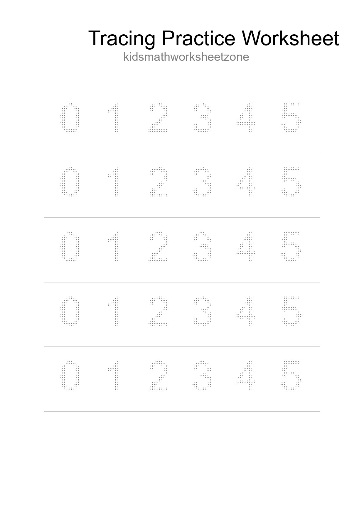 Printable Tracing Worksheet For Kids - Part 32