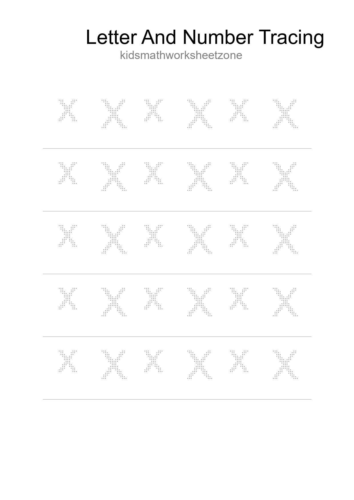 Printable Tracing Worksheet For Kids - Part 87