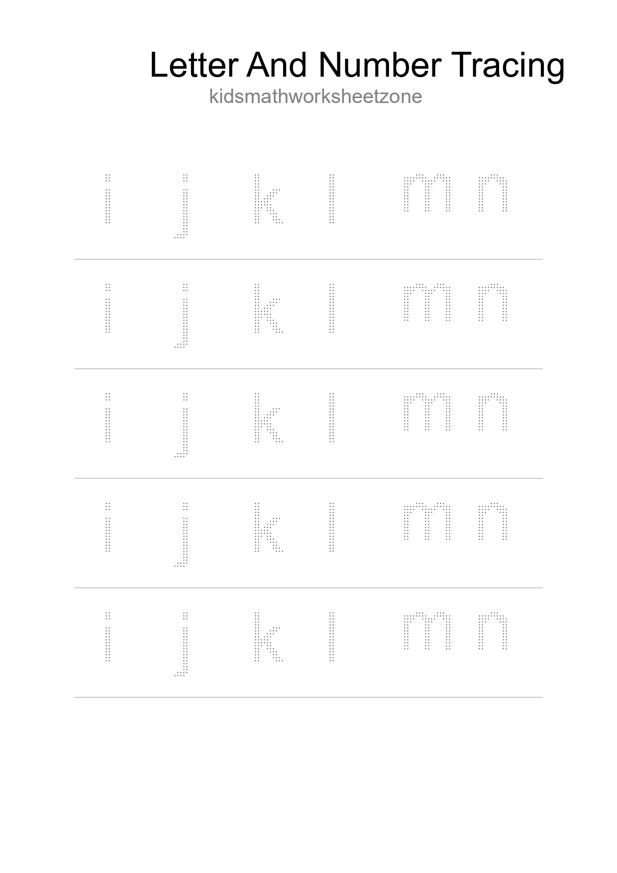 Printable Tracing Worksheet For Kids - Part 98